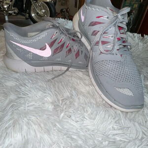 Nike Free 5.0 Gray 2014 Womens Running Shoe Size 7.5